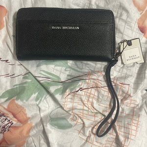 Dana Buchman black leather wallet